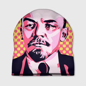 Шапка 3D с принтом Поп-арт. Ленин в Екатеринбурге, 100% полиэстер | универсальный размер, печать по всей поверхности изделия | lenin | ильич | ленин | поп арт | ретро | ссср | товарищ