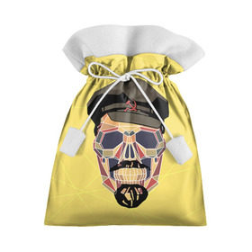 Подарочный 3D мешок с принтом Полигональный череп Ленина в Екатеринбурге, 100% полиэстер | Размер: 29*39 см | lenin | ильич | ленин | полигональный череп | ретро | ссср | товарищ | череп