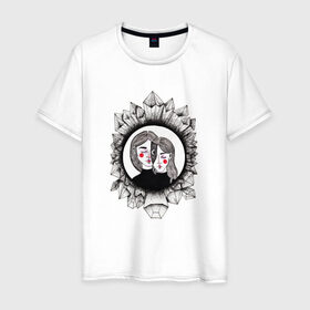 Мужская футболка хлопок с принтом Illustration #3 в Екатеринбурге, 100% хлопок | прямой крой, круглый вырез горловины, длина до линии бедер, слегка спущенное плечо. | 