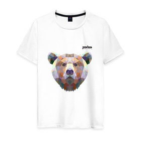 Мужская футболка хлопок с принтом Медведь Plan B №5 (чёрный) в Екатеринбурге, 100% хлопок | прямой крой, круглый вырез горловины, длина до линии бедер, слегка спущенное плечо. | Тематика изображения на принте: planb | кальян | медведь | планб