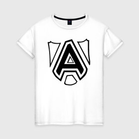 Женская футболка хлопок с принтом Dota 2 team Alliance в Екатеринбурге, 100% хлопок | прямой крой, круглый вырез горловины, длина до линии бедер, слегка спущенное плечо | dota 2 team alliance альянс дота