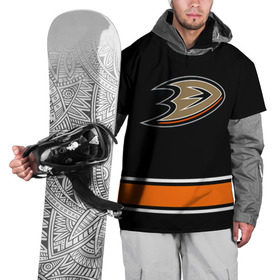 Накидка на куртку 3D с принтом Anaheim Ducks Selanne в Екатеринбурге, 100% полиэстер |  | anaheim ducks selanne | nhl | спорт | хоккей