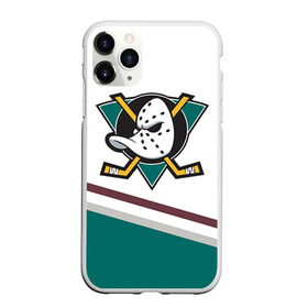 Чехол для iPhone 11 Pro Max матовый с принтом Anaheim Ducks Selanne в Екатеринбурге, Силикон |  | anaheim ducks selanne | nhl | спорт | хоккей