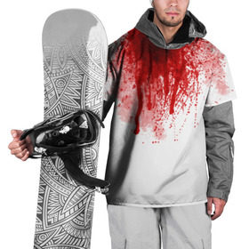 Накидка на куртку 3D с принтом Кровь в Екатеринбурге, 100% полиэстер |  | halloween | без головы | кровь | праздник | тыква | хэллоуин