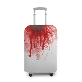 Чехол для чемодана 3D с принтом Кровь в Екатеринбурге, 86% полиэфир, 14% спандекс | двустороннее нанесение принта, прорези для ручек и колес | halloween | без головы | кровь | праздник | тыква | хэллоуин
