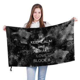 Флаг 3D с принтом Block b в Екатеринбурге, 100% полиэстер | плотность ткани — 95 г/м2, размер — 67 х 109 см. Принт наносится с одной стороны | block b | k pop | kpop | блок би | блоки | к поп | корейская попса | корея | кпоп | попса