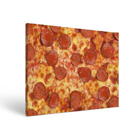Холст прямоугольный с принтом Пицца в Екатеринбурге, 100% ПВХ |  | Тематика изображения на принте: pizza | еда | пицца | фастфуд