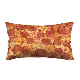 Подушка 3D антистресс с принтом Пицца в Екатеринбурге, наволочка — 100% полиэстер, наполнитель — вспененный полистирол | состоит из подушки и наволочки на молнии | pizza | еда | пицца | фастфуд
