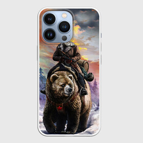 Чехол для iPhone 13 Pro с принтом Медведь в Екатеринбурге,  |  | лес | медведь | мишка | патриот | россия | я русский
