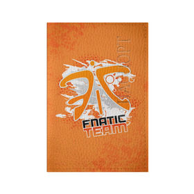 Обложка для паспорта матовая кожа с принтом Fnatic team в Екатеринбурге, натуральная матовая кожа | размер 19,3 х 13,7 см; прозрачные пластиковые крепления | Тематика изображения на принте: 