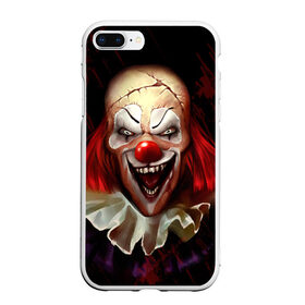 Чехол для iPhone 7Plus/8 Plus матовый с принтом Зомби клоун в Екатеринбурге, Силикон | Область печати: задняя сторона чехла, без боковых панелей | halloween | злодей | злой | клоун | монстр | хэлоуин