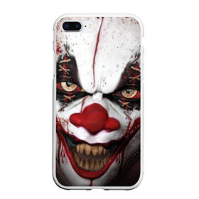 Чехол для iPhone 7Plus/8 Plus матовый с принтом Зомби клоун в Екатеринбурге, Силикон | Область печати: задняя сторона чехла, без боковых панелей | halloween | злодей | злой | клоун | монстр | хэлоуин