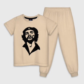 Детская пижама хлопок с принтом Че Гевара в Екатеринбурге, 100% хлопок |  брюки и футболка прямого кроя, без карманов, на брюках мягкая резинка на поясе и по низу штанин
 | che | cuba | гевара | куба | латиноамериканский революционер | че | чегевара