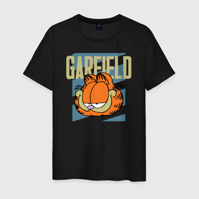 Мужская футболка хлопок с принтом Garfield Radical в Екатеринбурге, 100% хлопок | прямой крой, круглый вырез горловины, длина до линии бедер, слегка спущенное плечо. | garfield radical гарфилд кот