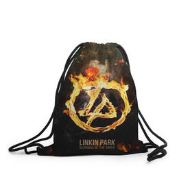 Рюкзак-мешок 3D с принтом Linkin Park в Екатеринбурге, 100% полиэстер | плотность ткани — 200 г/м2, размер — 35 х 45 см; лямки — толстые шнурки, застежка на шнуровке, без карманов и подкладки | linkin park | rock | линкин парк | рок