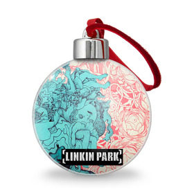 Ёлочный шар с принтом Linkin Park в Екатеринбурге, Пластик | Диаметр: 77 мм | Тематика изображения на принте: linkin park | rock | линкин парк | рок