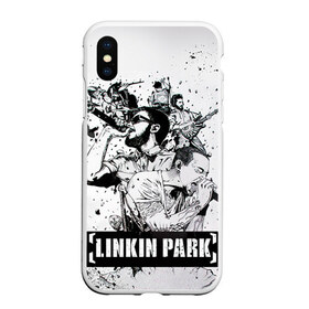 Чехол для iPhone XS Max матовый с принтом Linkin Park в Екатеринбурге, Силикон | Область печати: задняя сторона чехла, без боковых панелей | linkin park | rock | линкин парк | рок