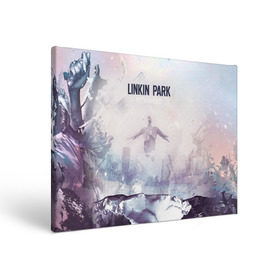 Холст прямоугольный с принтом Linkin Park в Екатеринбурге, 100% ПВХ |  | linkin park | rock | линкин парк | рок