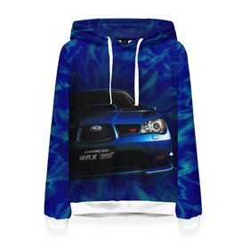 Женская толстовка 3D с принтом Subaru в Екатеринбурге, 100% полиэстер  | двухслойный капюшон со шнурком для регулировки, мягкие манжеты на рукавах и по низу толстовки, спереди карман-кенгуру с мягким внутренним слоем. | impreza | jdm | sti | subaru | wrx