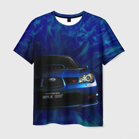 Мужская футболка 3D с принтом Subaru в Екатеринбурге, 100% полиэфир | прямой крой, круглый вырез горловины, длина до линии бедер | impreza | jdm | sti | subaru | wrx