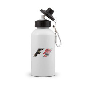 Бутылка спортивная с принтом Formula 1 в Екатеринбурге, металл | емкость — 500 мл, в комплекте две пластиковые крышки и карабин для крепления | Тематика изображения на принте: 1 | f | f1 | formula | один | формула
