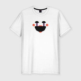 Мужская футболка премиум с принтом Five nights at Freddy`s Puppet в Екатеринбурге, 92% хлопок, 8% лайкра | приталенный силуэт, круглый вырез ворота, длина до линии бедра, короткий рукав | фнаф