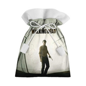Подарочный 3D мешок с принтом The Walking Dead в Екатеринбурге, 100% полиэстер | Размер: 29*39 см | Тематика изображения на принте: зомби