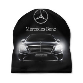 Шапка 3D с принтом Mercedes в Екатеринбурге, 100% полиэстер | универсальный размер, печать по всей поверхности изделия | amg | benz | mercedes | бенс | бенц | мерседес
