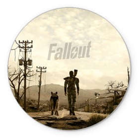 Коврик круглый с принтом Fallout в Екатеринбурге, резина и полиэстер | круглая форма, изображение наносится на всю лицевую часть | fallout | бункер | постапокалиптические | фалаут | фаллаут | фолаут | фоллаут