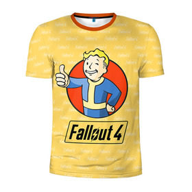 Мужская футболка 3D спортивная с принтом Fallout в Екатеринбурге, 100% полиэстер с улучшенными характеристиками | приталенный силуэт, круглая горловина, широкие плечи, сужается к линии бедра | fallout | бункер | постапокалиптические | фалаут | фаллаут | фолаут | фоллаут