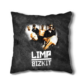 Подушка 3D с принтом Limp Bizkit в Екатеринбурге, наволочка – 100% полиэстер, наполнитель – холлофайбер (легкий наполнитель, не вызывает аллергию). | состоит из подушки и наволочки. Наволочка на молнии, легко снимается для стирки | Тематика изображения на принте: bizkit | cobra | gold | limp | limp bizkit | бизкит | голд | кобра | лимп | лимп бизкит | лимпбизкит | рок