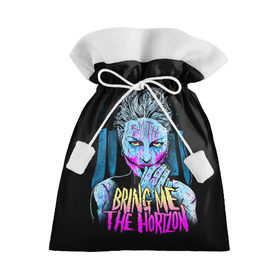 Подарочный 3D мешок с принтом Bring Me The Horizon в Екатеринбурге, 100% полиэстер | Размер: 29*39 см | bmth | bring me the horizon | hardcore | rock | музыка | рок