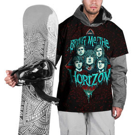 Накидка на куртку 3D с принтом Bring Me The Horizon в Екатеринбурге, 100% полиэстер |  | bmth | bring me the horizon | hardcore | rock | музыка | рок