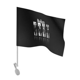 Флаг для автомобиля с принтом The Beatles в Екатеринбурге, 100% полиэстер | Размер: 30*21 см | beatles | rock | the beatles | битлз | битлс | битлы | рок