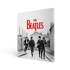 Холст квадратный с принтом The Beatles в Екатеринбурге, 100% ПВХ |  | beatles | rock | the beatles | битлз | битлс | битлы | рок