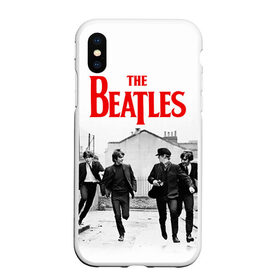 Чехол для iPhone XS Max матовый с принтом The Beatles в Екатеринбурге, Силикон | Область печати: задняя сторона чехла, без боковых панелей | Тематика изображения на принте: beatles | rock | the beatles | битлз | битлс | битлы | рок