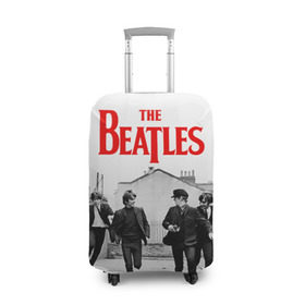 Чехол для чемодана 3D с принтом The Beatles в Екатеринбурге, 86% полиэфир, 14% спандекс | двустороннее нанесение принта, прорези для ручек и колес | beatles | rock | the beatles | битлз | битлс | битлы | рок