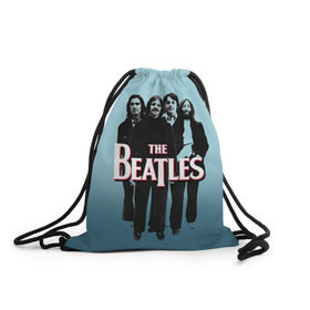 Рюкзак-мешок 3D с принтом The Beatles в Екатеринбурге, 100% полиэстер | плотность ткани — 200 г/м2, размер — 35 х 45 см; лямки — толстые шнурки, застежка на шнуровке, без карманов и подкладки | beatles | rock | the beatles | битлз | битлс | битлы | рок