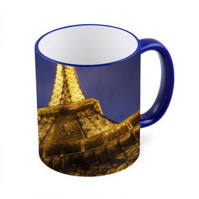Кружка 3D с принтом Эйфелева башня в Екатеринбурге, керамика | ёмкость 330 мл | париж | эйфелева башня