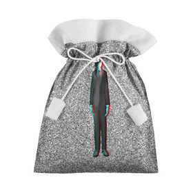 Подарочный 3D мешок с принтом Слендер в Екатеринбурге, 100% полиэстер | Размер: 29*39 см | man | slender | тонкий | хоррор | худой