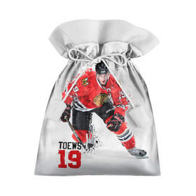 Подарочный 3D мешок с принтом Джонатан Тэйвз в Екатеринбурге, 100% полиэстер | Размер: 29*39 см | джонатан тэйвз | капитан | спорт | хоккей
