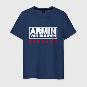 Мужская футболка хлопок с принтом Armin van Buuren Embrace в Екатеринбурге, 100% хлопок | прямой крой, круглый вырез горловины, длина до линии бедер, слегка спущенное плечо. | armin van buuren | embrace | trance | только для личный витринarmin