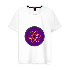 Мужская футболка хлопок с принтом Science в Екатеринбурге, 100% хлопок | прямой крой, круглый вырез горловины, длина до линии бедер, слегка спущенное плечо. | Тематика изображения на принте: science | наука | физика | химия