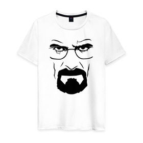 Мужская футболка хлопок с принтом Breaking Bad в Екатеринбурге, 100% хлопок | прямой крой, круглый вырез горловины, длина до линии бедер, слегка спущенное плечо. | хайзенберг