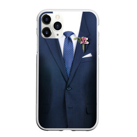 Чехол для iPhone 11 Pro Max матовый с принтом Жених в Екатеринбурге, Силикон |  | бутоньерка | жених | костюм | муж | пиджак | свадьба | семья
