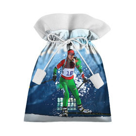 Подарочный 3D мешок с принтом Биатлон в Екатеринбурге, 100% полиэстер | Размер: 29*39 см | Тематика изображения на принте: biathlon | sport | winter | биатлон | биатлонисты | зимние виды спорта | спорт | стрельба