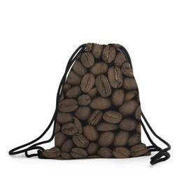 Рюкзак-мешок 3D с принтом Кофе в Екатеринбурге, 100% полиэстер | плотность ткани — 200 г/м2, размер — 35 х 45 см; лямки — толстые шнурки, застежка на шнуровке, без карманов и подкладки | зёр | зерно | кофе | макро | обои | текстуры | фон | фото