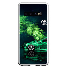 Чехол для Samsung Galaxy S10 с принтом Toyota Altezza в Екатеринбурге, Силикон | Область печати: задняя сторона чехла, без боковых панелей | Тематика изображения на принте: altezza | jdm | toyota | альтеза | ждм | тоёта | тойота