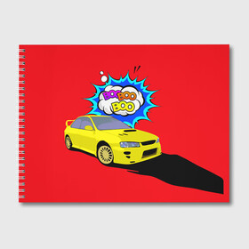 Альбом для рисования с принтом Subaru Impreza в Екатеринбурге, 100% бумага
 | матовая бумага, плотность 200 мг. | boobooboo | impreza | jdm | subaru | subaru impreza | бубубу | импреза | субару