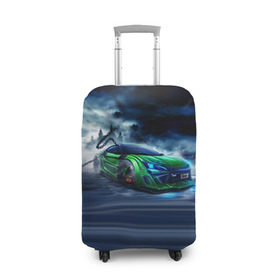 Чехол для чемодана 3D с принтом Toyota FT-86 в Екатеринбурге, 86% полиэфир, 14% спандекс | двустороннее нанесение принта, прорези для ручек и колес | ft 86 | toyota | тоёта | тойота